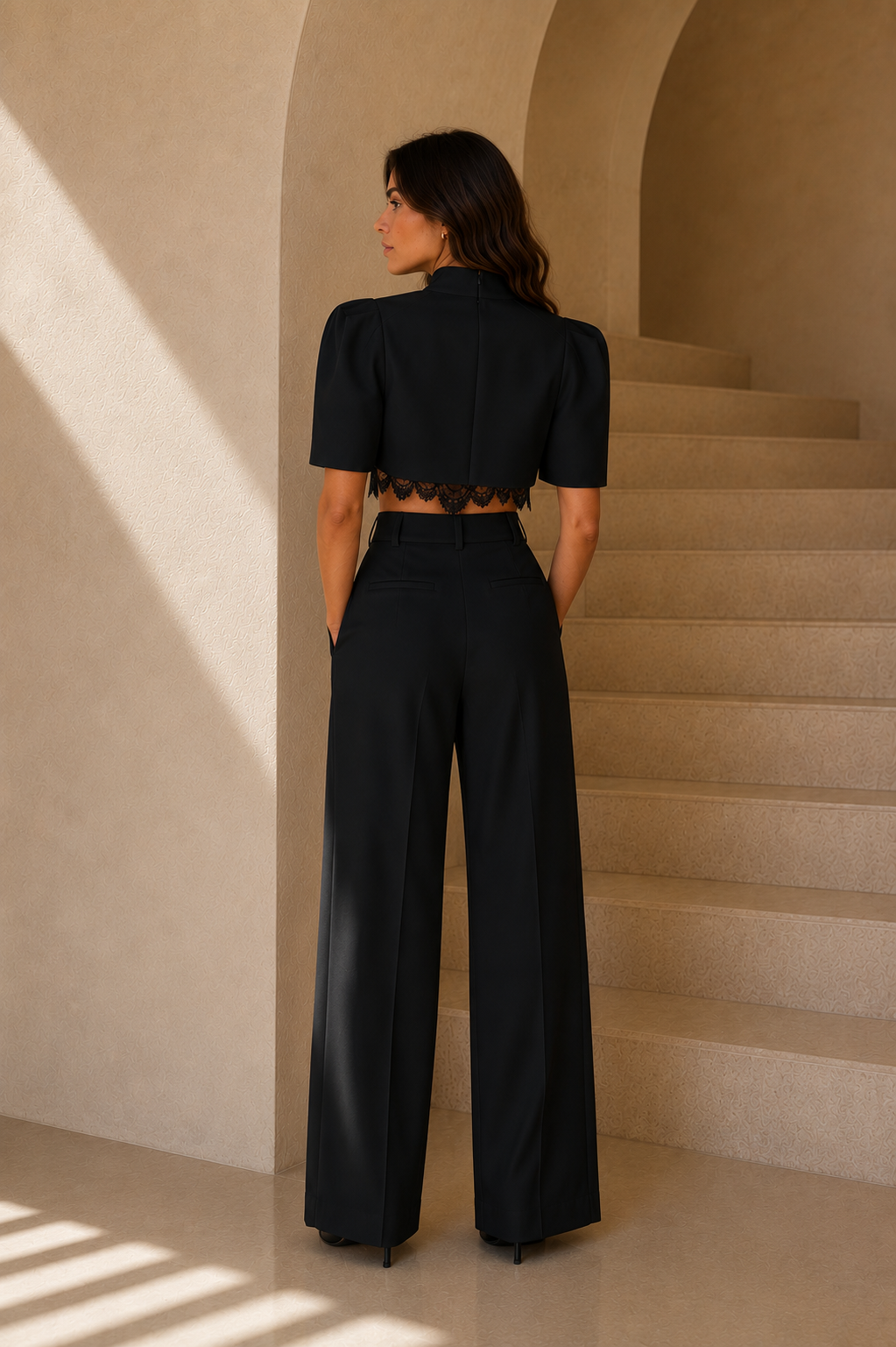 Women’s Cropped Shawl Top